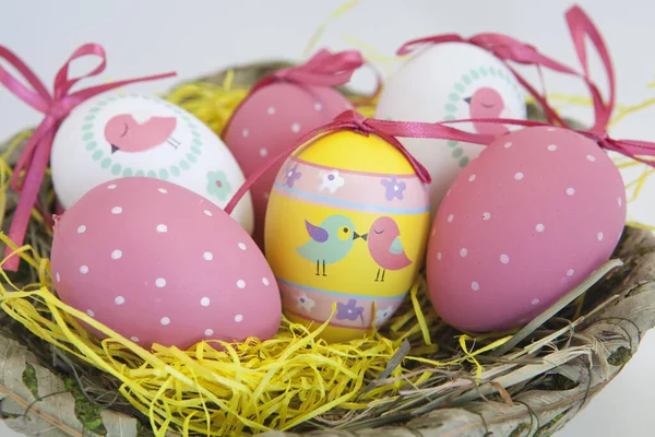 イースターの時間のための素敵な装飾卵の写真 — ストック写真