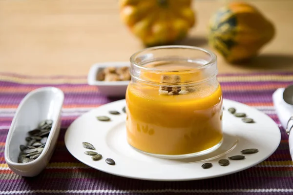 Deliziosa Zuppa Crema Zucca — Foto Stock