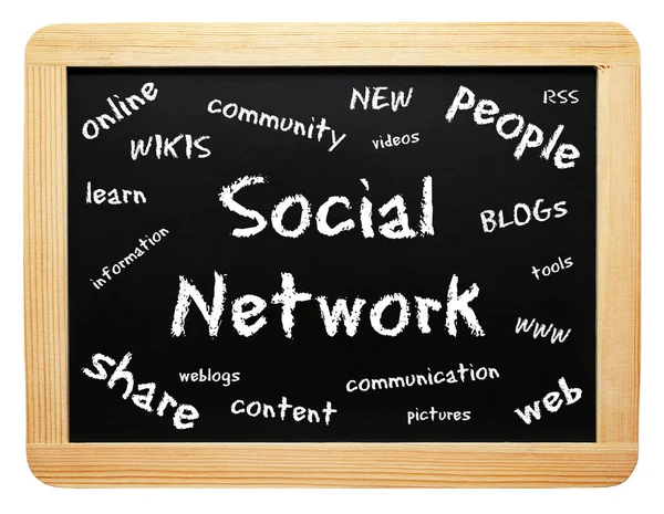 Rede Social Conceito Negócio — Fotografia de Stock