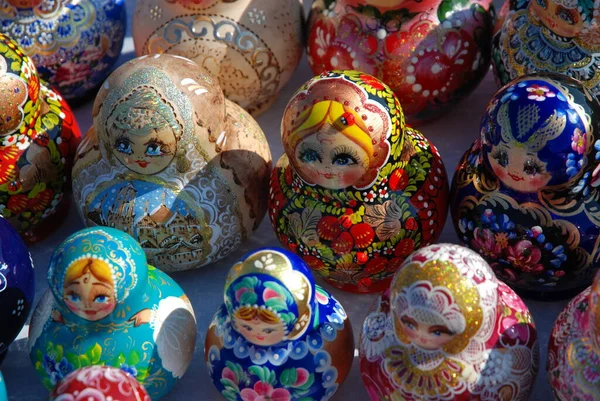 Orosz Matryoshka Lengyel Nemzeti Művészet Oroszországban — Stock Fotó