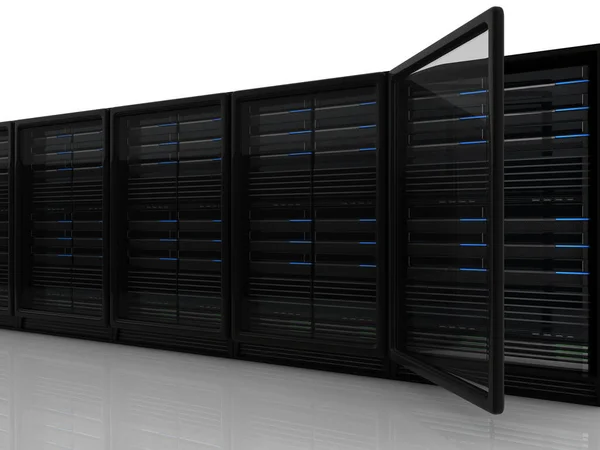 Data Servers Network Room — Stock Photo, Image
