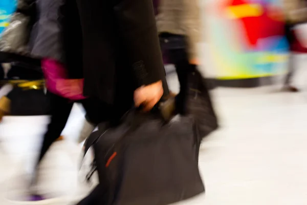 Pessoas Acordando Metrô Durante Horário Pico — Fotografia de Stock