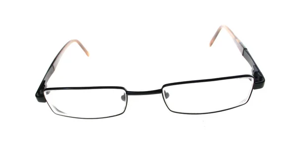 Para Okularów Odizolowanych Biało Symbol Intelektu Wiedzy — Zdjęcie stockowe
