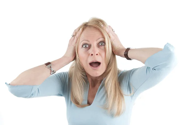 Woman Tearing Her Hair — Stock Photo, Image