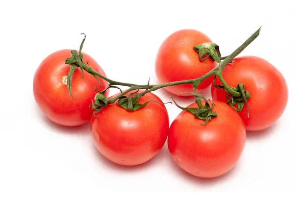 Röda Mogna Ekologiska Tomater — Stockfoto