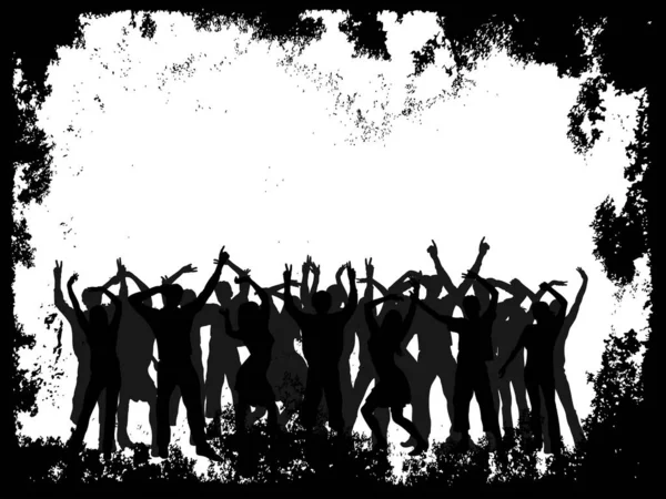 Silhouettes Groupe Personnes — Photo