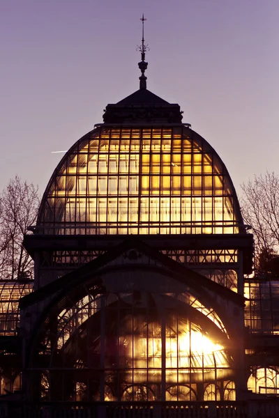 Palacio Cristal Parque Ciudad Retiro Madrid España —  Fotos de Stock