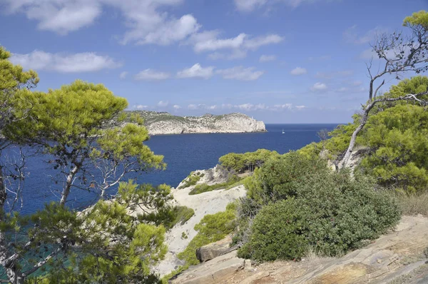 Dragonera Uma Ilhota Desabitada Nas Ilhas Baleares Espanha Localizada Largo — Fotografia de Stock