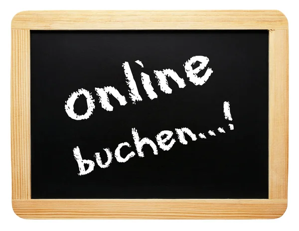 Boka Online Begreppspanelbefriad — Stockfoto