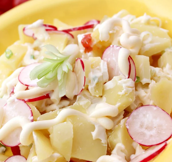 Closeup View Fresh Tasty Salad — Stock Photo, Image