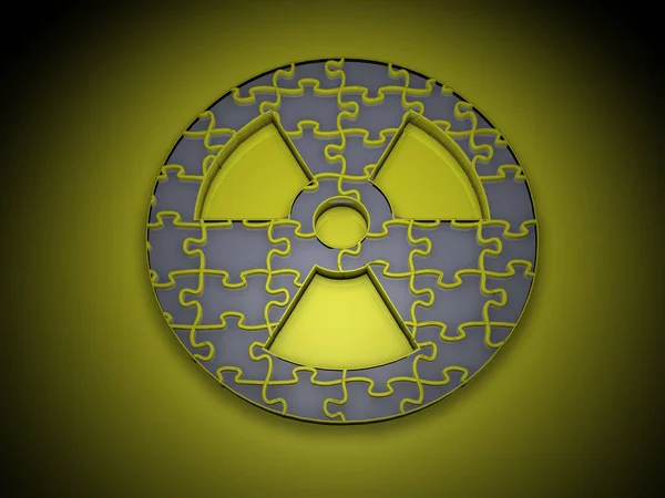 Ilustração Abstrata Sobre Energia Nuclear — Fotografia de Stock