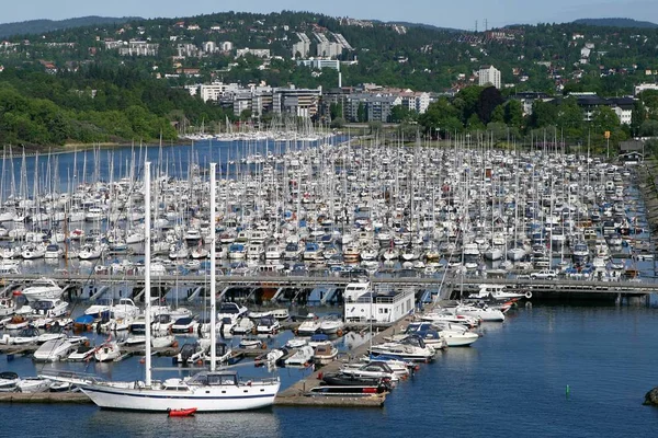 Port Pour Voiliers Yachts Oslo Norvege — Photo