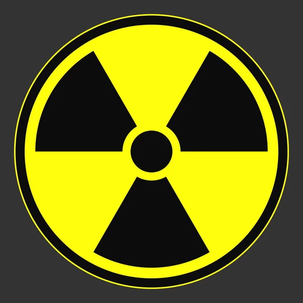 radiation sign. nuclear hazard warning symbol.