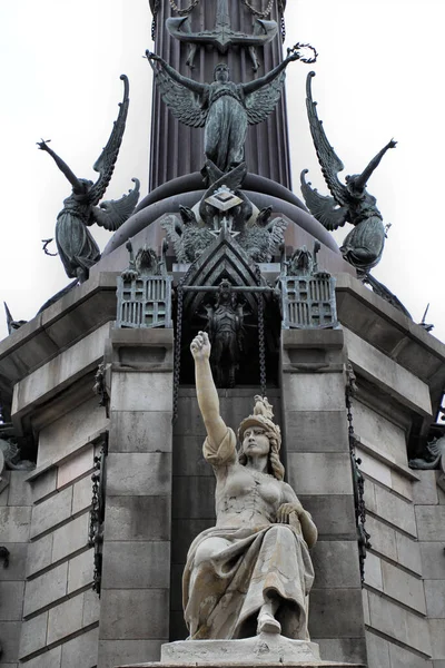 Barselona Christopher Columbus Anıtı — Stok fotoğraf