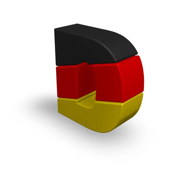 Letra Colores Alemania Ilustración — Foto de Stock