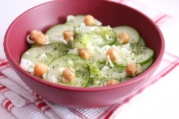 Closeup View Fresh Tasty Salad — Stock Photo, Image