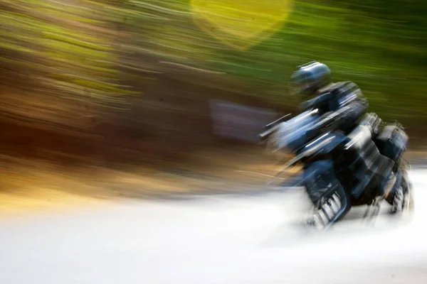 Blur Dari Biker Indian Speeding — Stok Foto