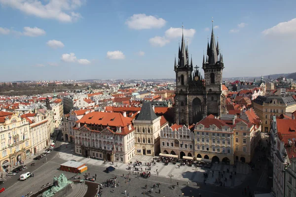 Cidade Velha Praça Tyn Igreja Praga — Fotografia de Stock