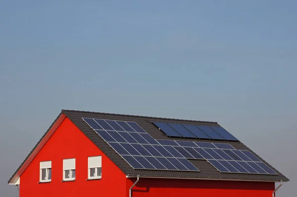 Energia Solare Produzione Energia — Foto Stock