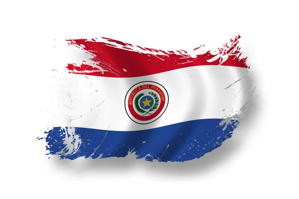 Bandeira Paraguaia Patriotismo País — Fotografia de Stock