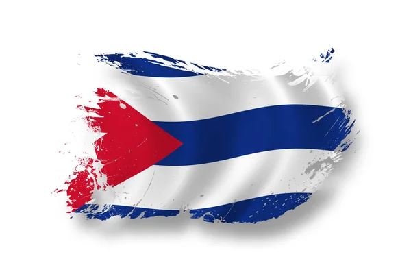 Flagge Kubas Patriotismus Und Land — Stockfoto