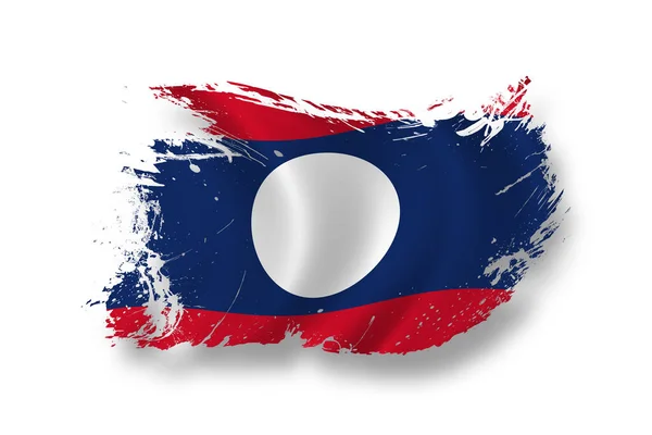 Bandiera Del Laos Patriottismo Paese — Foto Stock