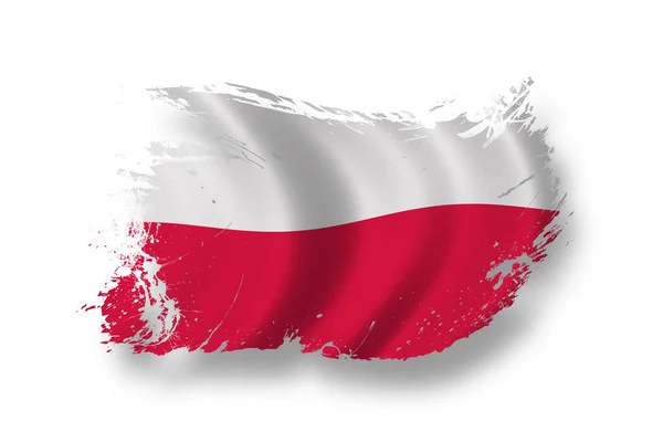 Bandeira Polônia Patriotismo País — Fotografia de Stock