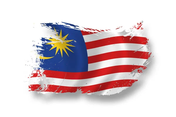 Flag Malaysia Patriotism Country — Stock Photo, Image