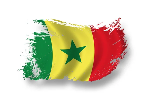 Flagge Des Senegal Patriotismus Und Landes — Stockfoto