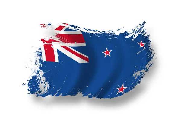 Bandera Del Nuevo Zealand Patriotismo País — Foto de Stock