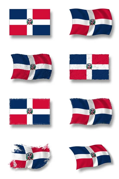 Флаг Доминики Патриотизма Страны — стоковое фото
