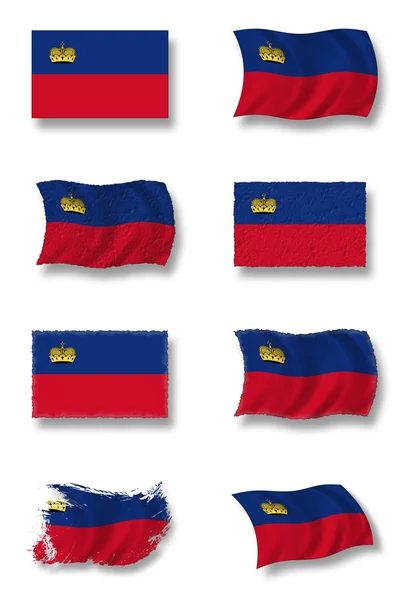 Zászló Liechtenstein Hazafiság Ország — Stock Fotó