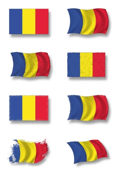 Bandera Romania Patriotismo País — Foto de Stock