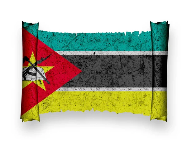 Mozambik Bayrağı Vatanseverlik Ülke — Stok fotoğraf