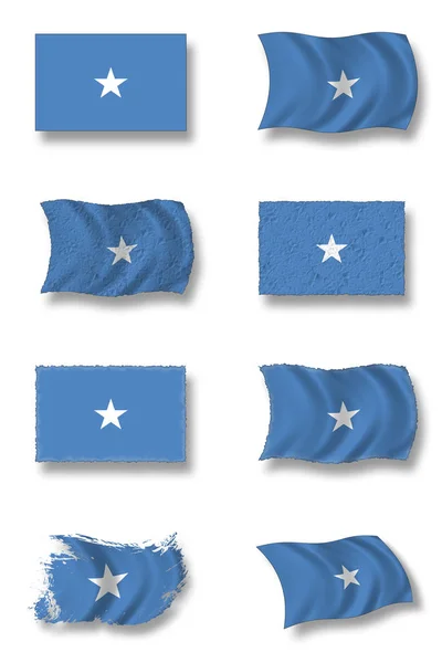 Somálská Vlajka Patriotismus Země — Stock fotografie
