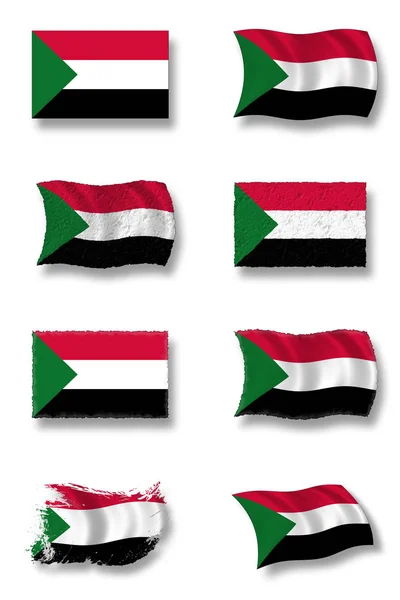 Bandiera Sudan Patriottismo Paese — Foto Stock