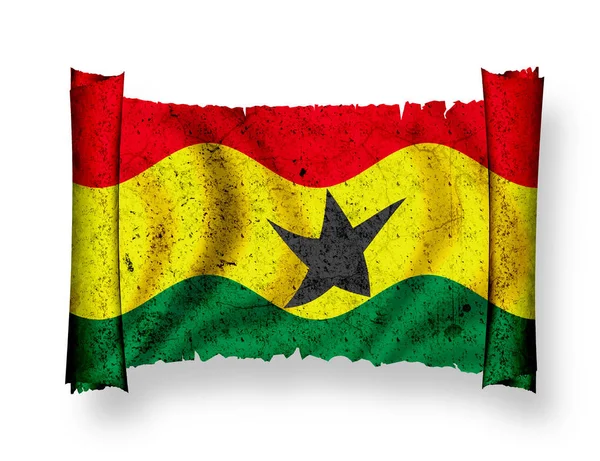 Ghanská Vlajka Patriotismus Země — Stock fotografie