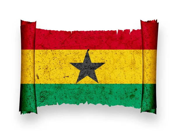Флаг Ганы Патриотизма Страны — стоковое фото
