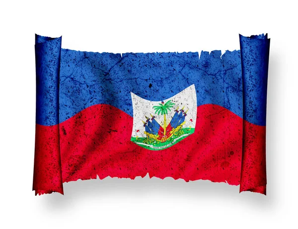 Flaga Haiti Patriotyzm Kraj — Zdjęcie stockowe