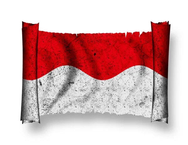 Flaga Indonezji Patriotyzmu Kraju — Zdjęcie stockowe