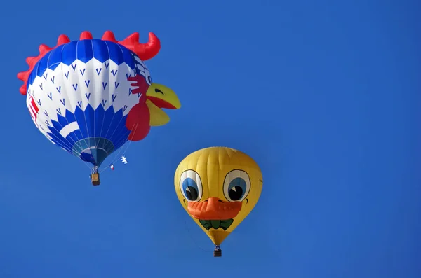 Hőlégballon Ballonút — Stock Fotó