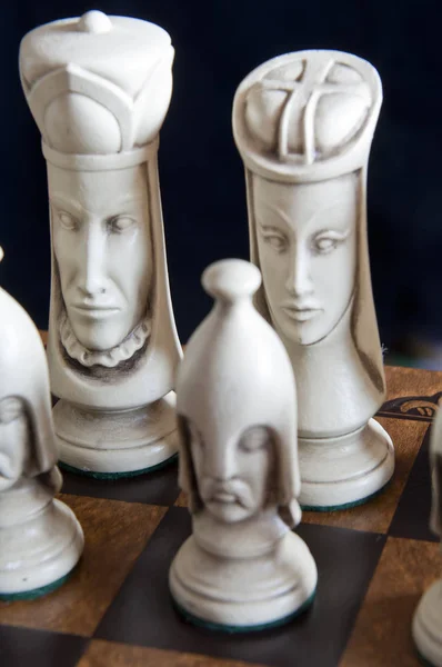 Beautiful Chess Pieces Chess Board — Stock Photo, Image