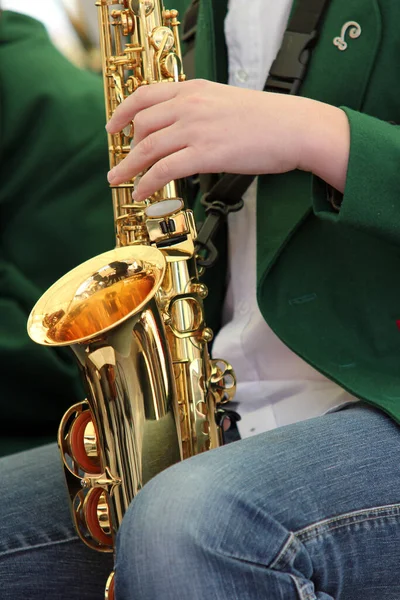 music group at a spring festival in bavaria