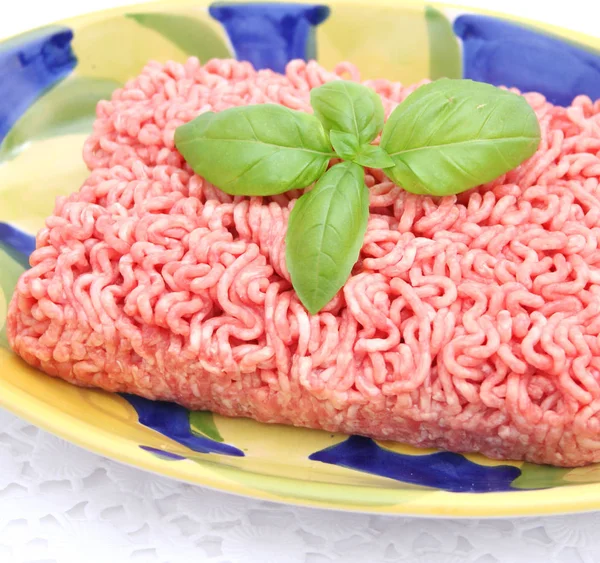 Hackfleisch Der Küche Nahaufnahme — Stockfoto