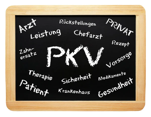 Pkv Private Health Insurance Optional — Stock Photo, Image