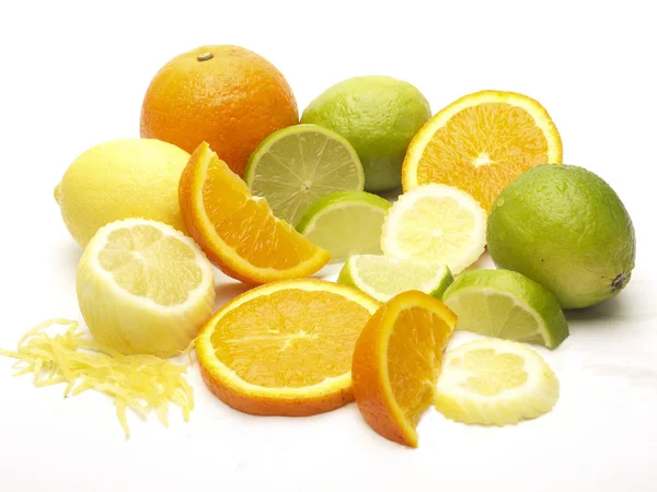 Samenstelling Van Citrusvruchten Close Shot — Stockfoto