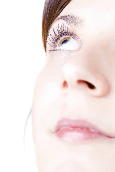 Portrait Real Beautiful Young Surprised Girl — Stock Photo, Image