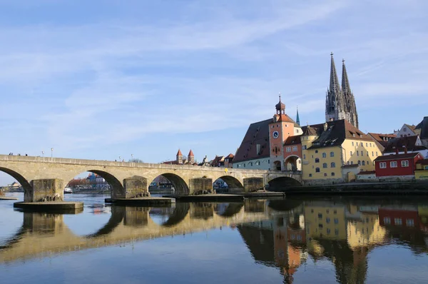 Old Town Regensburg Németország — Stock Fotó