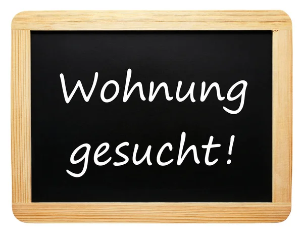 Black Chalkboard Text New German — Stock Photo, Image