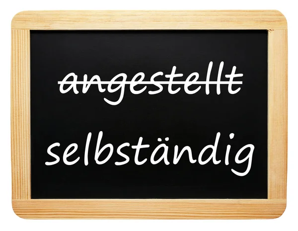 Angestellter Selbstständiger Konzeptvorstand — Stockfoto